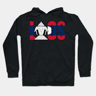 Awesome Airavata Three Headed Elephant Laos Flag Lao People Hoodie